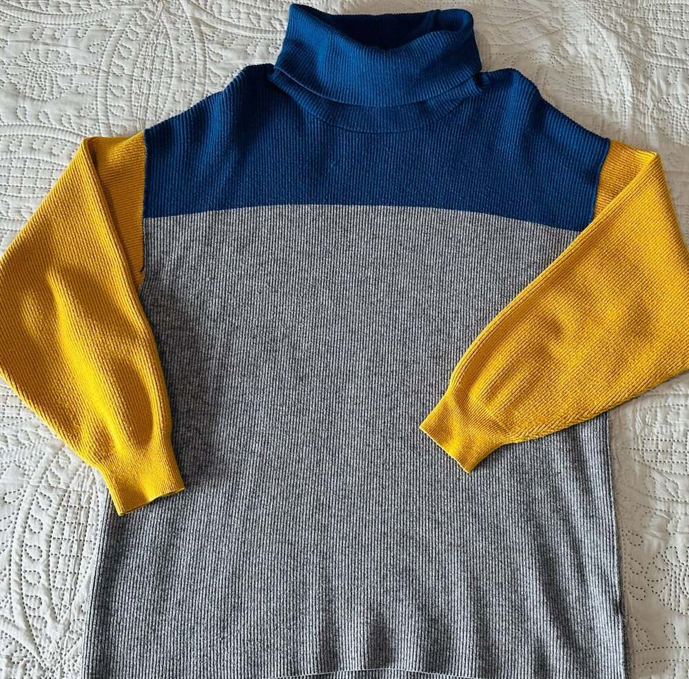 Free People Womens Softly Structured Turtleneck Sweater Large